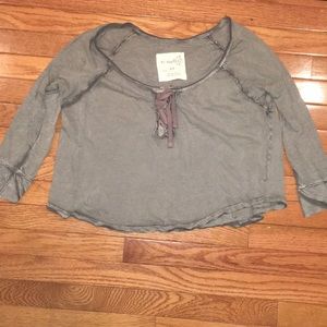 Free People Lace up top small
